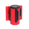 Queue Solutions WallMaster 400, Red, 15' Red/White Diagonal Stripe Belt WM400R-RW150